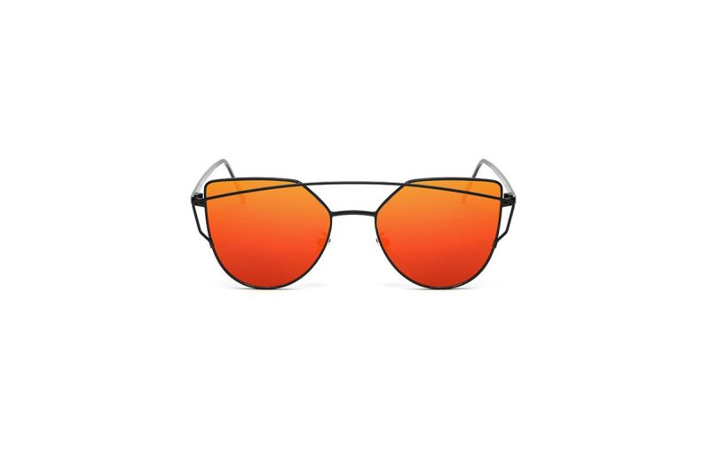 Gigi - Red RV Cat eye Sunglasses Front