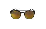 Retro Cross Bar Sunglasses  - Black Orange RV front
