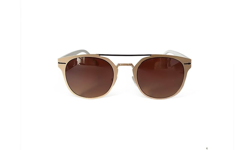 Retro Cross Bar - Gold Dawn Sunglasses Front