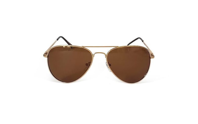 James Bond Polarised Gold Aviator Sunglasses