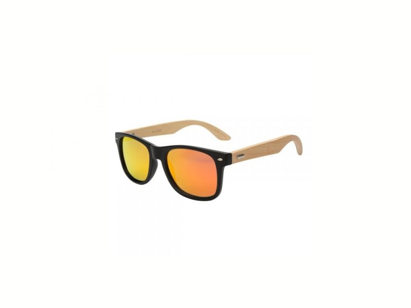Bam - Black Orange RV Polarised Bamboo Sunglasses
