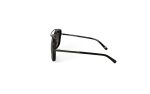 Knox - Black Square Aviator Sunglasses side
