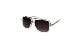 Knox - White chunky Aviator Sunglasses