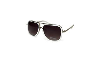 Knox - White chunky Aviator Sunglasses