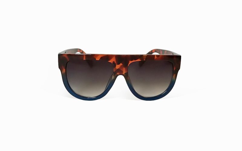 Jiggy - Tort Navy Kids Flat Top Sunglasses