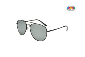 Pilot Aviator Polarised Sunglasses - Black Mirror