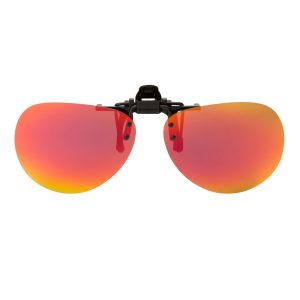 Psy - Polarised Clip on Aviators – Red RV