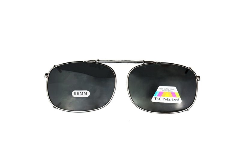 James - Clip on Spring Black Sunglasses