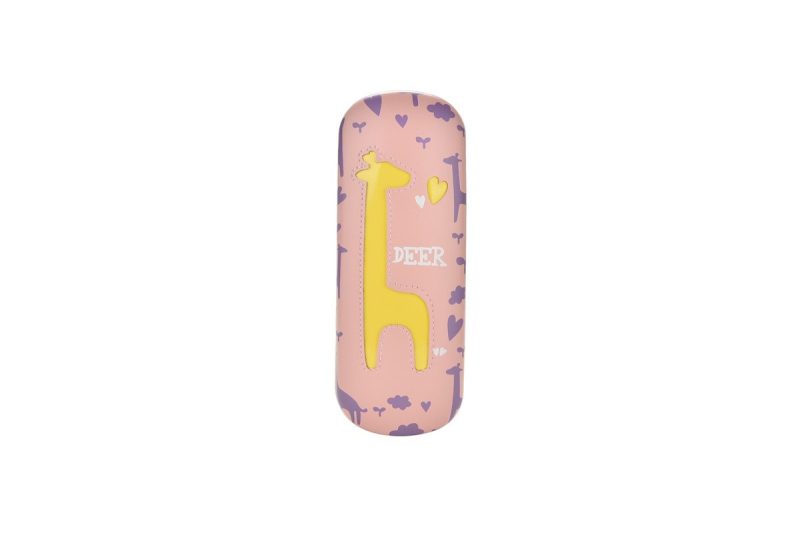 Kids Deer Glasses Hard Case -Yellow