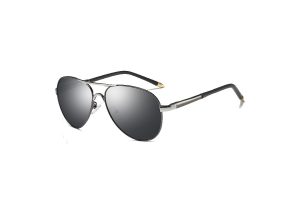Cogan - Premium Gun Black Polarised Aviators