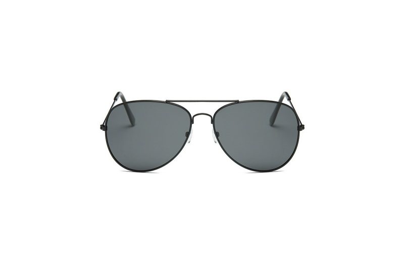Marty - Black Pilot Aviator Sunglasses