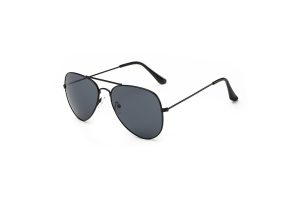 Marty - Black Pilot Aviator Sunglasses