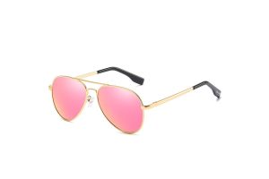 Premium Kids Polarised Aviator Pink RV