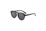 Cancun Black Polarised Round Sunglasses