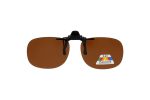 Mr Miyagi – Polarised Clip on Brown Aviators Small
