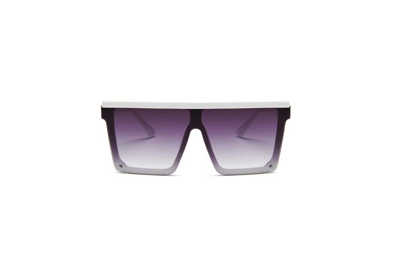 images Jagger - White Oversized Flat Top Sunglasses