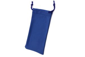 Blue Microfibre Sunglasses Cloth Pouch