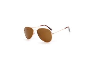 Kids Gold Aviator Sunglasses
