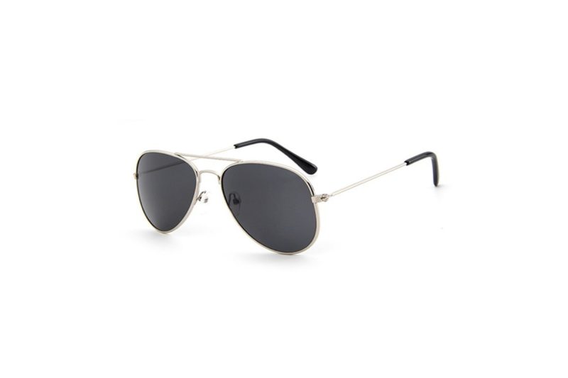 images Kids Silver Pilot Aviator Sunglasses