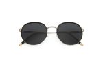 Ari black Round Metal Sunglasses