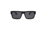 Premium Wood Flat Top Sunglasses - Ed Wood Black front