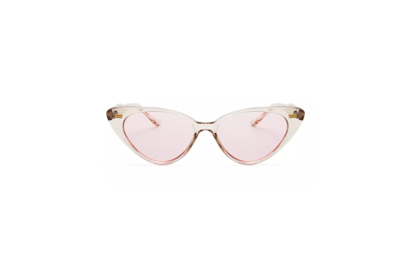Kay - Clear Pink lens Cateye Sunglasses
