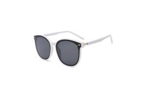 Bold Betty - Cream Round Polarised Sunglasses
