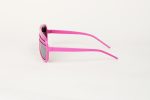 Kanye - Shutter Shades - Pink Mirror Party Sunglasses side