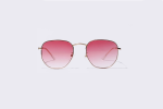 Mila - Pink Round Light Lens Sunglasses for Women