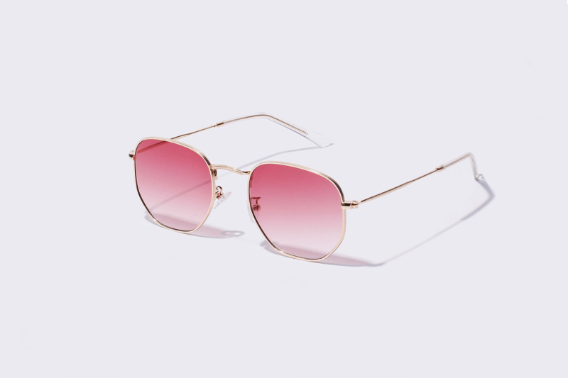images Mila - Pink Round Light Lens Sunglasses for Women