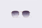 Mila - Purple Round Light Lens Sunglasses for Women