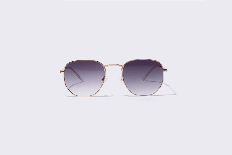 Mila - Purple Round Light Lens Sunglasses for Women