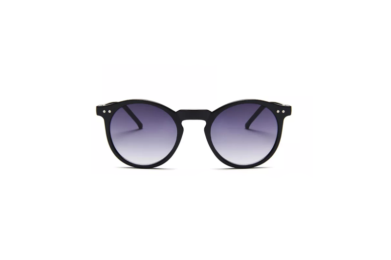 Lennox - Black Round Sunglasses